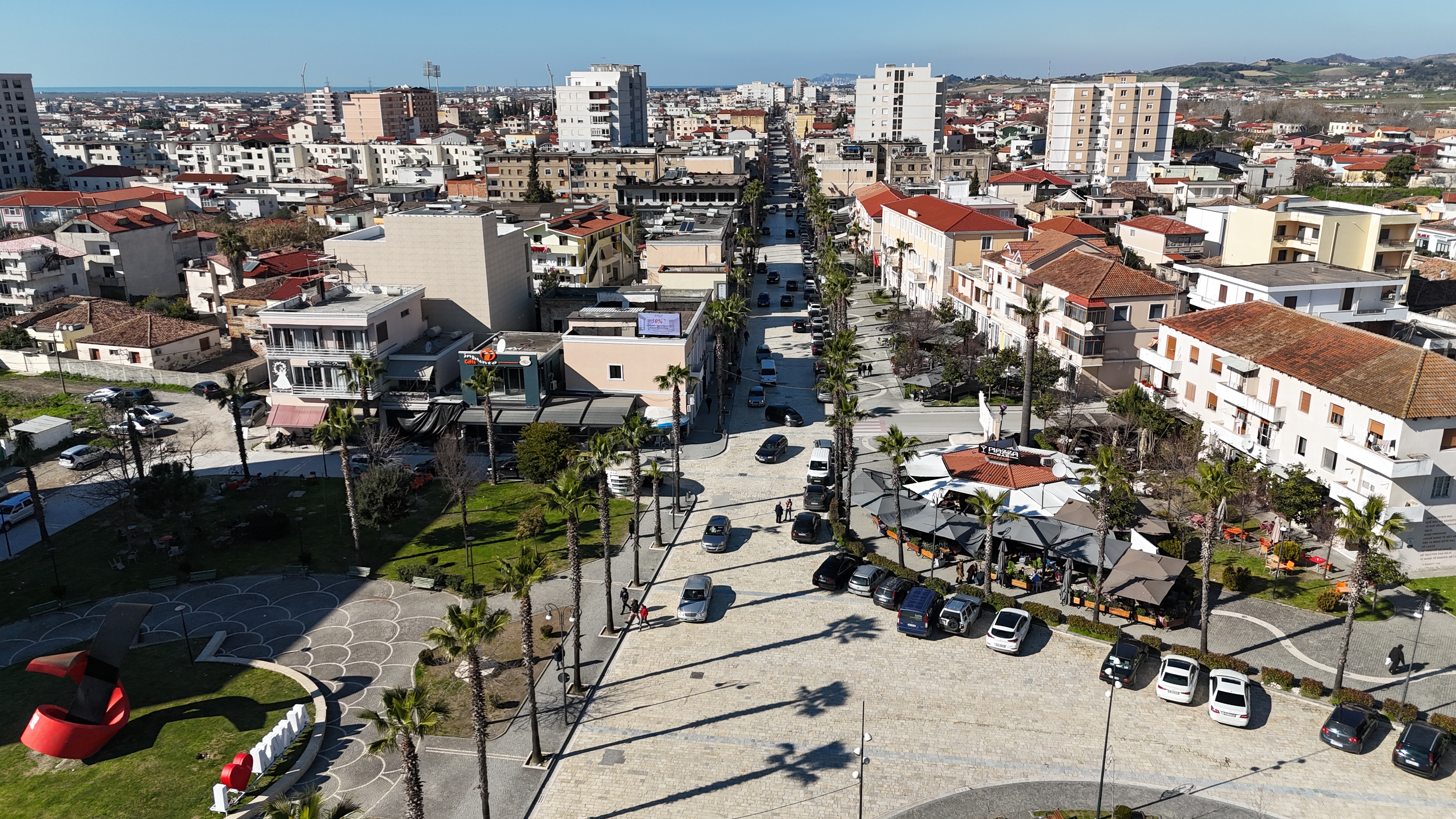 City centre and main street (Shetitorja), Kavaja